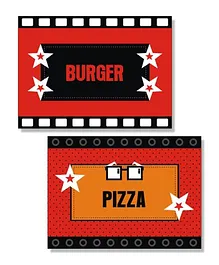 Prettyurparty Hollywood Food Labels- Black and Red