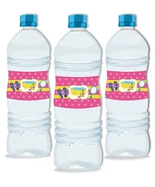 Prettyurparty Spa Water Bottle Labels- Pink