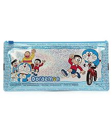 Doraemon Sparkle Pencil Pouch - Blue