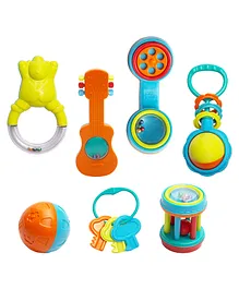 Mee Mee Infant Rattle Set of 7 (Color & Design May Vary)