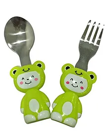 EZ Life Cat Cutlery Set - Green