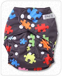 Babyhug Free Size Reusable Cloth Nappies With Insert - Red