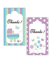 Prettyurparty Baby Shower Thank You Cards Pack of 2 - Multi Color