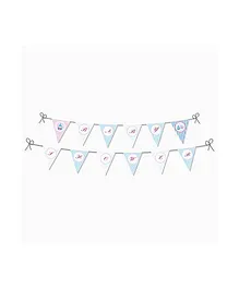 Prettyurparty Pink and Blue Baby Shower Bunting
