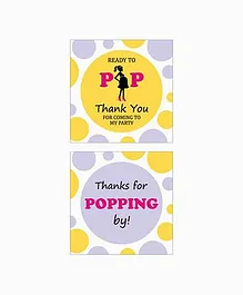 Prettyurparty Ready To POP Baby Shower Thank You Cards 