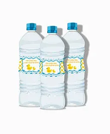 Prettyurparty Rubber Ducky Baby Shower Water Bottle Labels