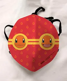 Pokemon Anti Pollution Face Mask Squirtle Print - Red