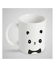 Stybuzz Kids Ceramic Mug Bear Face Print White - 300 ml