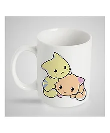 Stybuzz Kids Ceramic Mug Two Kittens Print Multicolor - 300 ml