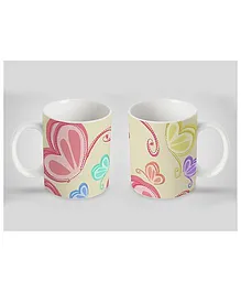 Stybuzz Kids Ceramic Mug Butterfly Print Multicolor 300 ml - Single Piece