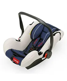 LuvLap Infant Baby Car Seat Cum Carry Cot With Rocker And Canopy - Dark Blue