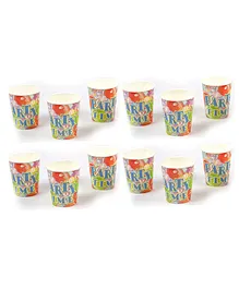 Funcart Party Time Theme Paper Cup - 9 Oz (pack of 12)