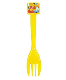 Funcart Fun & Frolic Party Theme Forks Yellow - Pack of 6