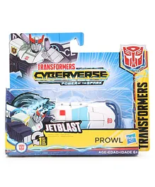 Transformers Cyberverse Prowl Convertible Action Figure White - Height 11 cm