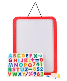 Doraemon 4 in 1 Magnetic Board With Marker & Duster -Red