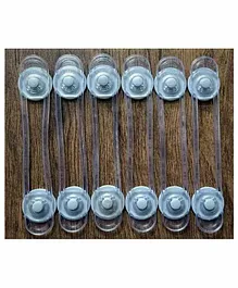 Blossom Child Proofing Multi Utility Latch Pack of 6 - Grey