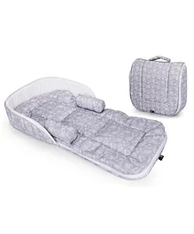 R for Rabbit Travel Friendly Infant Nest Bedding Set - Grey