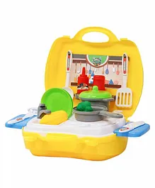 Fiddlerz Toy Kitchen Set with Play Foods - Multicolor