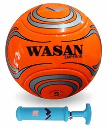 Wasan Emperor Football with Pump Size 5 - Orange