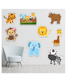 Untumble Jungle Animal Posters Multicolour - Pack of 8