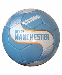 Speed Up Football City of Manchester Print - Blue