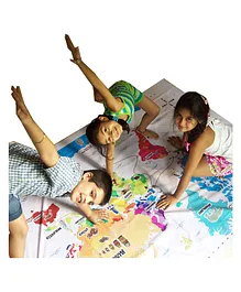 Cocomoco Hop Around the World World Map Twisters - Multicolor