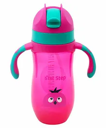 1st Step Twin Handle  Sipper Cup With Flip Lid Pink - 300 ml