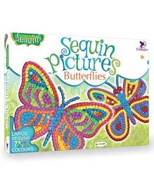 Toy Kraft Butterflies Sequin Pictures - Multicolor