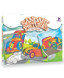 Toy Kraft Sand Art On Road Pictures - Multicolor