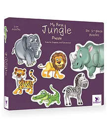 Toy Kraft  My First Puzzle Jungle Animals - 12 Pieces