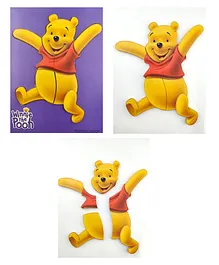 Toy Kraft  3 in 1 Pooh Inset Wooden Puzzles - 15 Pieces
