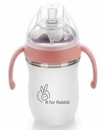 R for Rabbit First Feed Silicone Feeding Bottle Pink - 160 ml