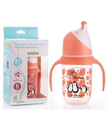 R for Rabbit Premium Penguin Spout Sipper Orange - 180 ml