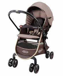 Graco Citi Next Super Lightweight Folding Pram Forward & Backward Facing  Baby Stroller with Breathable Cushioned Seat - Brown