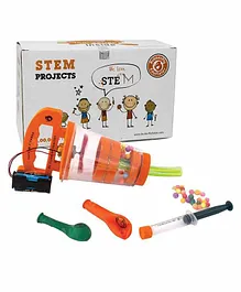 Butterfly Edufields STEM Toy Battery Operated Mini Vacuum Cleaner with Electric Motor and Fan Kit - Multicolour