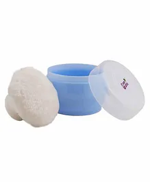 Beebaby Premium Powder Puff with Case - Blue White