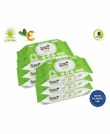 Beebaby Fresh Baby Wet Wipes  with Lid Pack of 6 - 80 Pieces Each