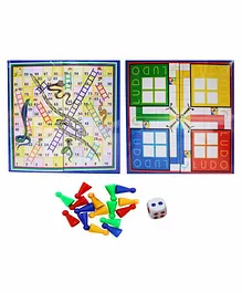 Planet of Toys Big Size Ludo Snakes & Ladder Board Game - Multicolor