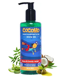 Cocomo Minty Sea Face & Body Wash Bottle - 300 ml