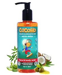 Cocomo Earth Shine Face & Body Wash Bottle - 300 ml