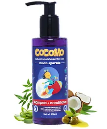 Cocomo Moon Sparkle Shampoo & Conditioner Bottle - 200 ml