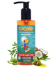 Cocomo Earth Shine Face & Body Wash Yellow - 200 ml