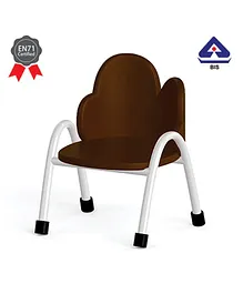 OK Play Kids Chair Cloud Design Brown - Height 10 Inches