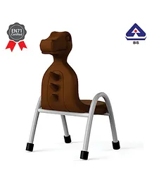Ok Play Dino Chair Brown - 10 Inches