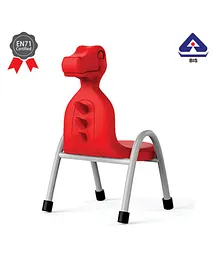 Ok Play Dino Chair Red - 12 Inches