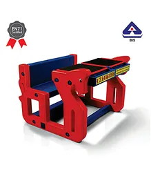 Ok Play Attached Chair & Table Set - Red