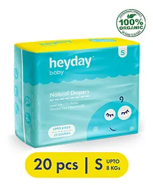 Heyday Natural & Organic Small Baby Diapers - 20 Pieces