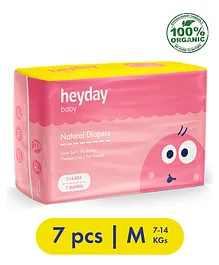 Heyday Natural & Organic Medium Baby Diapers - 7 Pieces