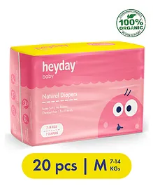 Heyday Natural & Organic Medium Baby Diapers - 20 Pieces