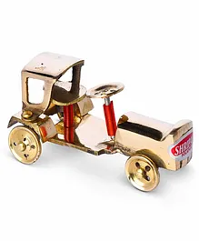 Shripad Steel Home Antique Brass Tractor Model - Gold